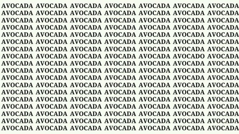 Optical Illusion Eye Test: If You Have Hawk Eyes Find Avocado Among Avocada in 22 Secs?