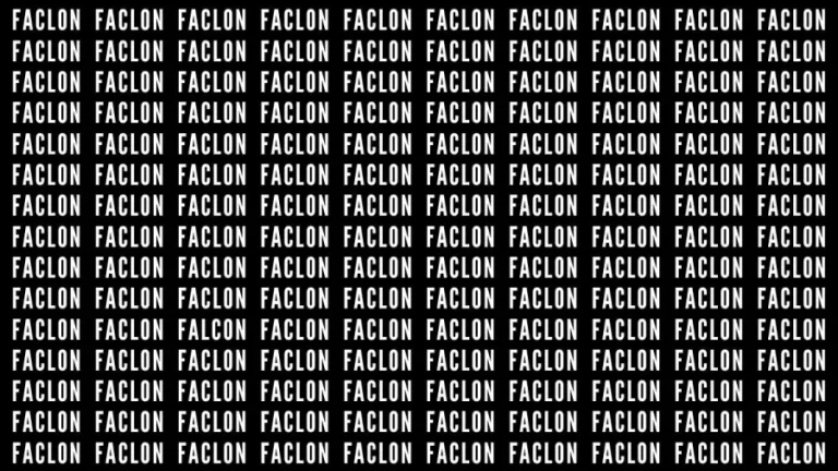 Brain Teaser: If You Have Eagle Eyes Find The Word Falcon In 15 Secs