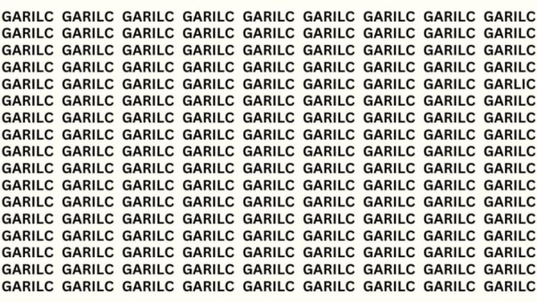 Optical Illusion: If You Have Hawk Eyes Find The Word Garlic In 15 Secs