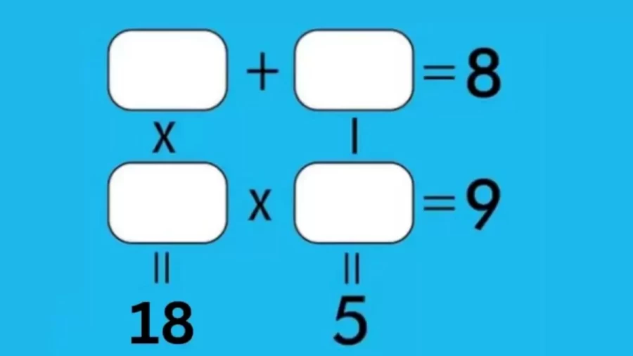 Brain Teaser Math Puzzle - Can You Find The Missing Number And Fill The Boxes?
