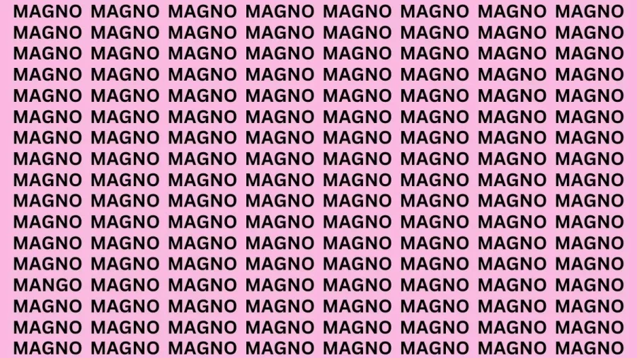 Brain Teaser: If You Have Eagle Eyes Find The Word Mango In 20 Secs
