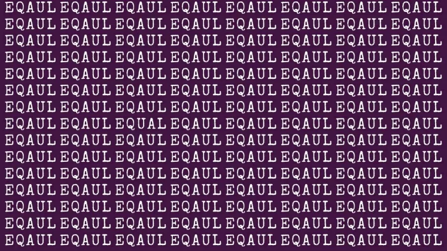 Brain Teaser Eye Test: If You Have Eagle Eyes Find Equal In 25 Secs