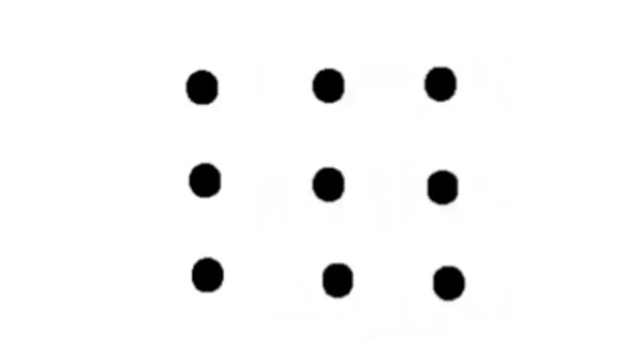Brain Teaser: Can You Connect 9 Dots with 4 Straight Lines within 30 Secs?