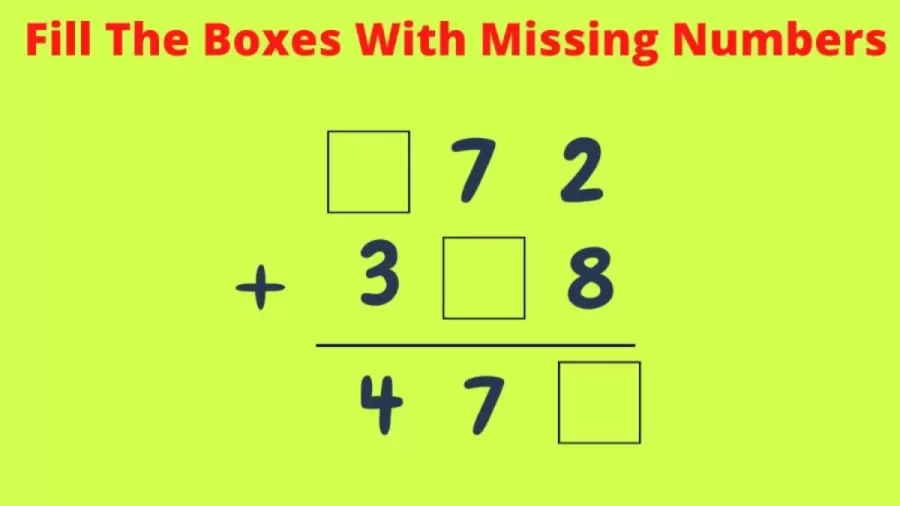 Brain Teaser: Can You Fill The Boxes With Missing Numbers?