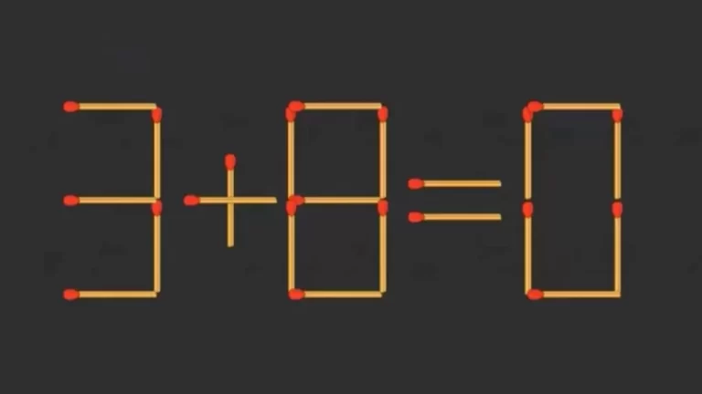 Brain Teaser: Can You Remove 2 Matchsticks To Fix The Equation? Matchstick Riddles