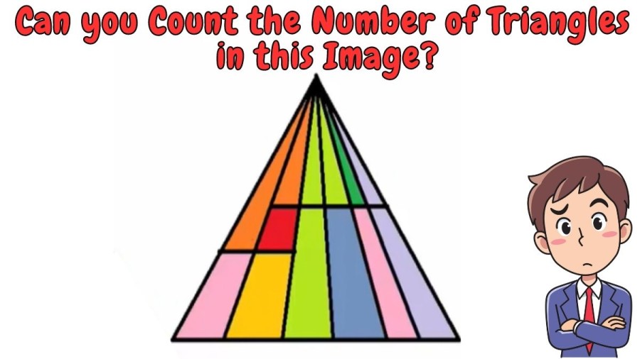 Brain Teaser: Can you Count the Number of Triangles in this Image?