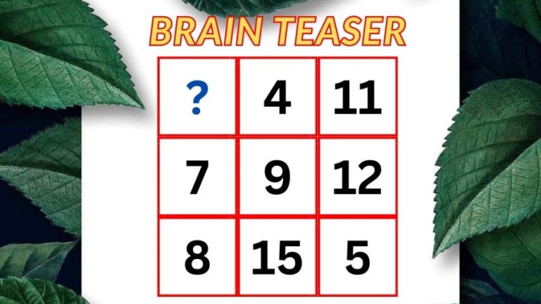 Brain Teaser: Can you find the missing number in this star math puzzle?