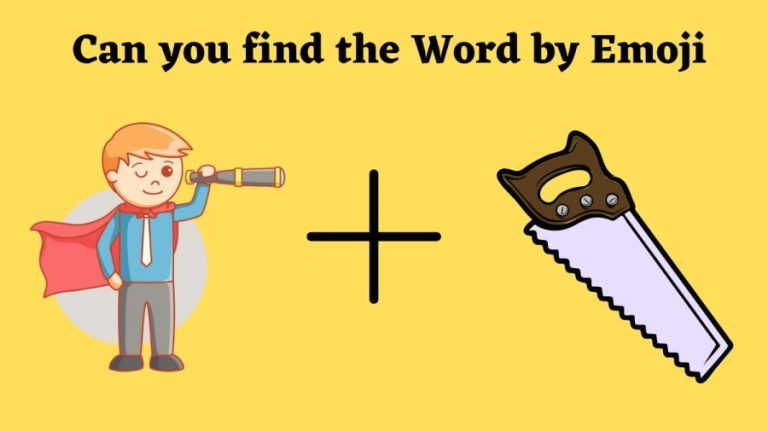 Brain Teaser Emoji Quiz: Find the Word Within 10 Seconds?