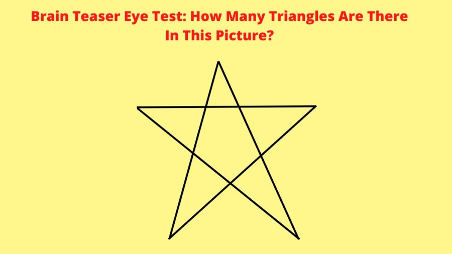 Brain Teaser Eye Test: How Many Triangles Are There In This Picture?