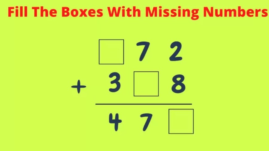 Brain Teaser: Fill The Boxes With Missing Numbers In This Math Puzzle