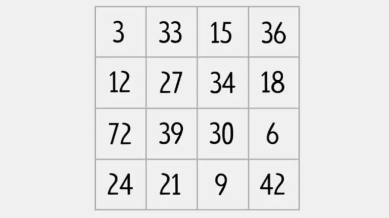 Brain Teaser: Find The Odd Number In This Table – Viral Math Puzzle