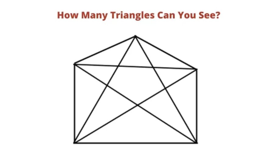 Brain Teaser: How Many Triangles Can You Count?