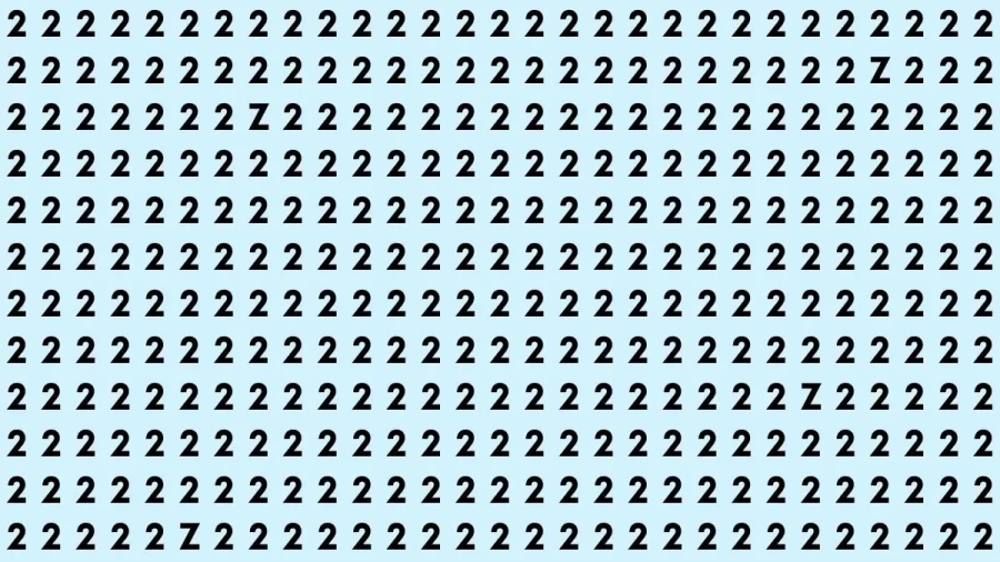 Brain Teaser: How Many Z Can You Find In This Picture?