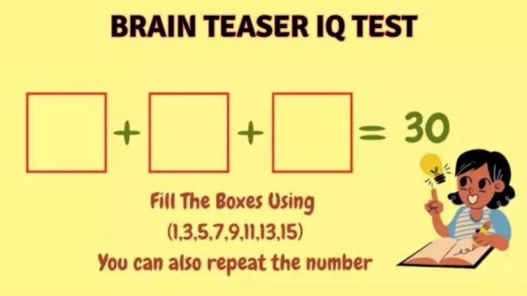 Brain Teaser IQ Test: If You are a Genius Solve this Maths Puzzle under 20 Secs