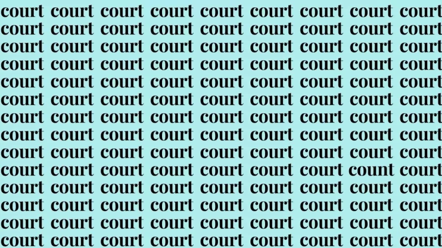 Brain Teaser: If You Have A Sharp Vision Find Count Among Court In 30 Secs