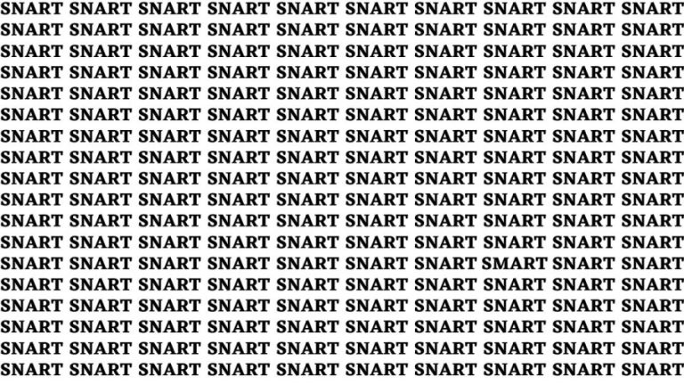 Brain Teaser: If You Have Eagle Eyes Find Smart In 15 Secs