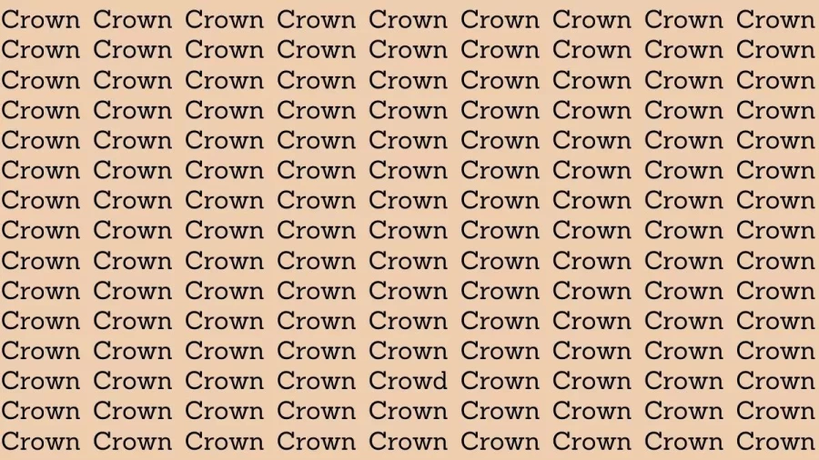 Brain Teaser: If You Have Hawk Eyes Find Crowd Among Crown In 20 Secs