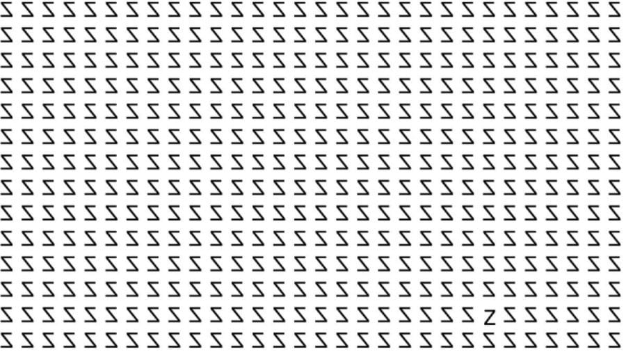 Brain Teaser: If you have Sharp Eyes find the Z in 15 Seconds?