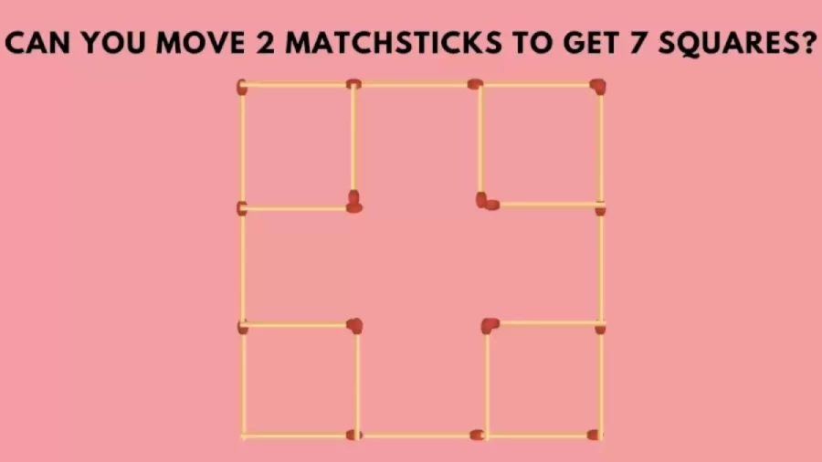 Brain Teaser Matchstick Puzzle - Can You Solve This Matchstick Frame Puzzle In 20 Secs?