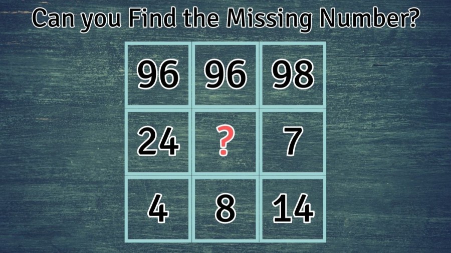 Brain Teaser Math IQ Test: Can you Find the Missing Number?