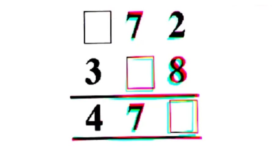 Brain Teaser Math Puzzle: Fill The Box With Missing Values