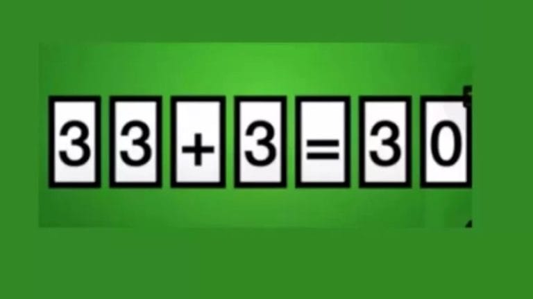 Brain Teaser: Move 1 Card To Fix The Equation – IQ Test