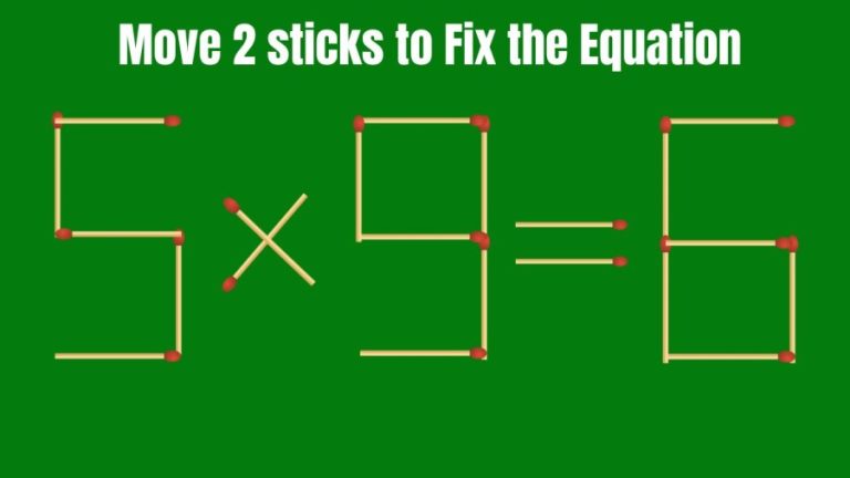 Brain Teaser: Only a Genius can Solve this Matchstick Puzzle under 30 Secs