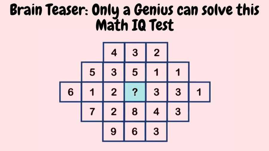 Brain Teaser: Only a Genius can solve this Math IQ Test in 50 Secs