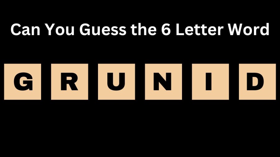 Brain Teaser Scrambled Word Challenge: Can You Guess the 6 Letter Word?