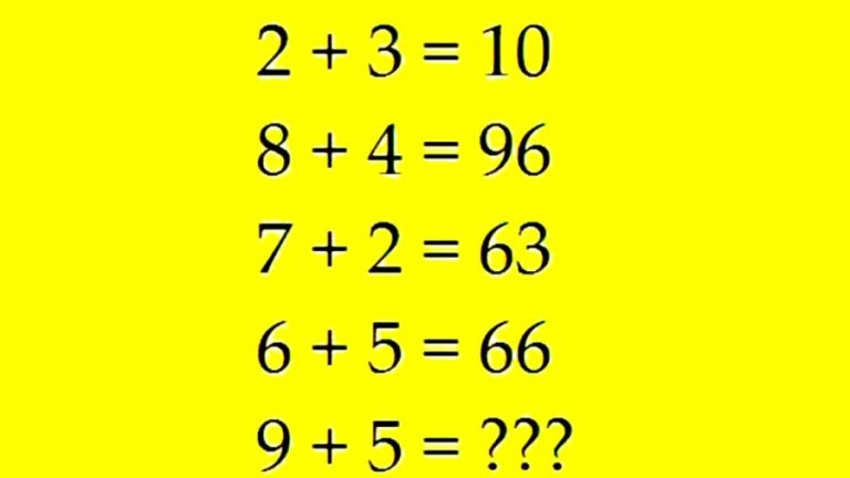 Brain Teaser: Solve This Simple Math Quiz