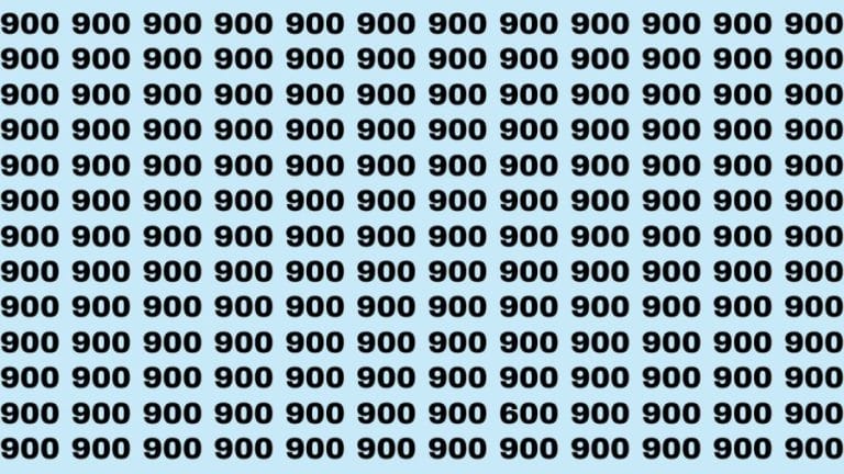 Brain Teaser: Test your Eagle Eyes find 600 among 900 in 15 seconds?