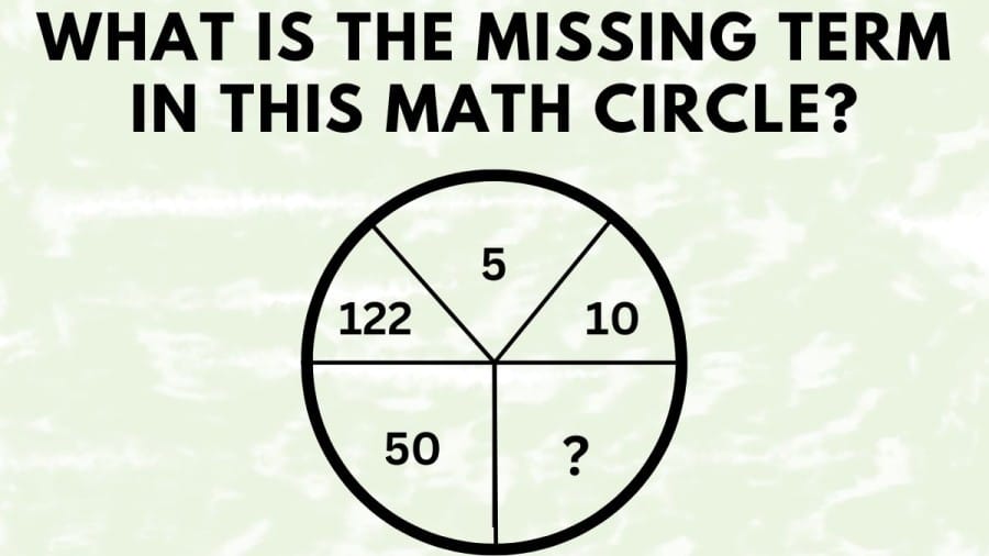 Brain Teaser: What is the missing term in this math circle?