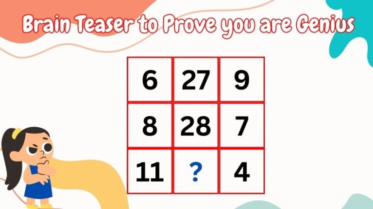 Brain Teaser to Prove you are Genius: Find the Missing Number in this Maths Puzzle