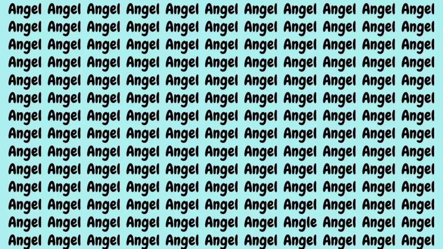Brain Test: If You Have Eagle Eyes Find Angle Among Angel IN 18 Secs