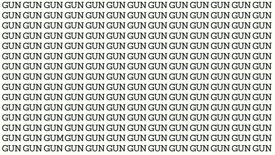 Brain Test: If You Have Eagle Eyes Find Gum Among Gun In 15 Secs