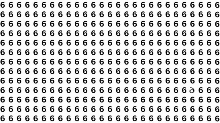 Can You Find the Inverted ‘6’ in this Image within 15 Seconds? Explanation and Solution to the Optical Illusion