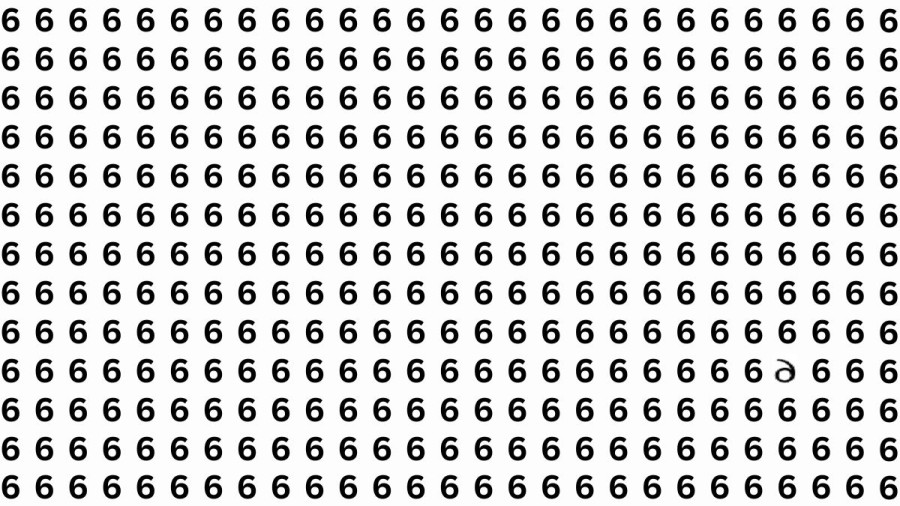 Can You Find the Inverted ‘6’ in this Image within 15 Seconds? Explanation and Solution to the Optical Illusion