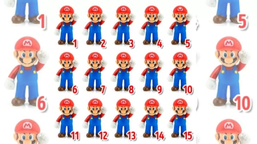 Mario Fans Gather Here! This Optical Illusion Is For You. Locate The Odd Mario Within 15 Seconds