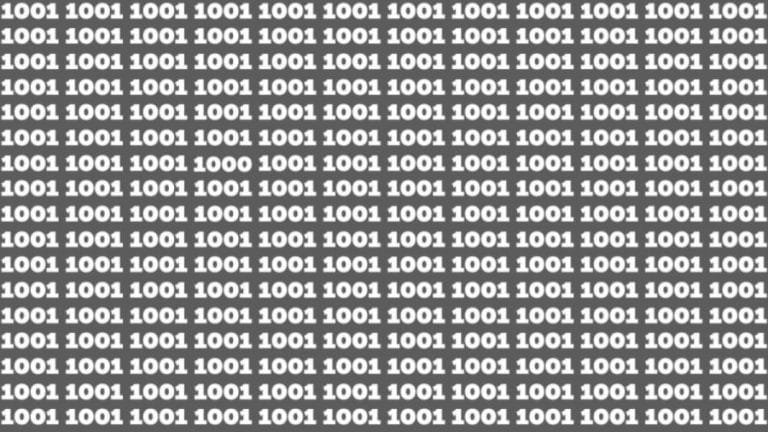 Observation Skills Test: Can you find the number 1000 among 1001 in 10 seconds?