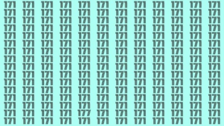 Observation Skills Test: Can you find the number 177 among 171 in 10 seconds?