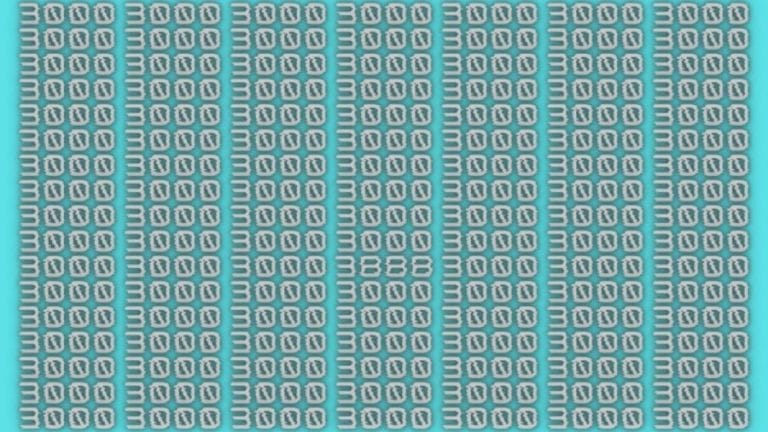 Observation Skills Test: Can you find the number 3888 among 3000 in 10 seconds?