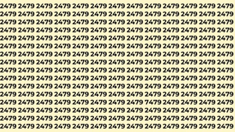 Observation Skills Test: Can you find the number 7479 among 2479 in 10 seconds?