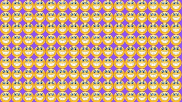 Optical Illusion: Can You Find the Odd Smiley within 10 Seconds?