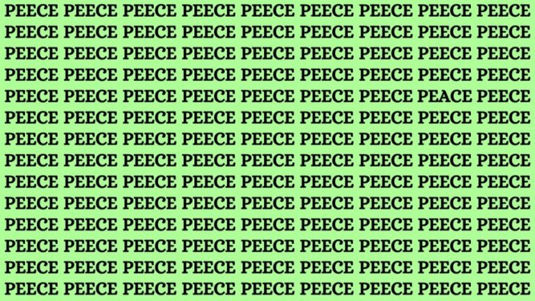 You are a brilliant observer if you can spot the Letter A in 8 seconds