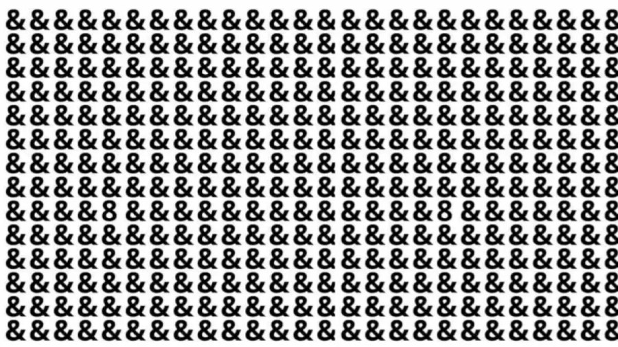 Optical Illusion Eye Test: Test You Eyes By Locating The Odd Symbol In This Image In Less Than 14 Seconds