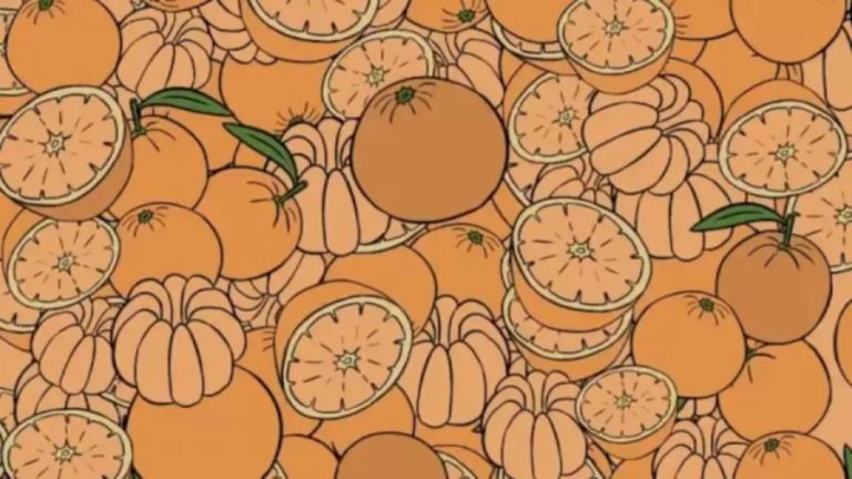 Optical Illusion For IQ Test: Locate the Darker Oranges in 13 Secs?