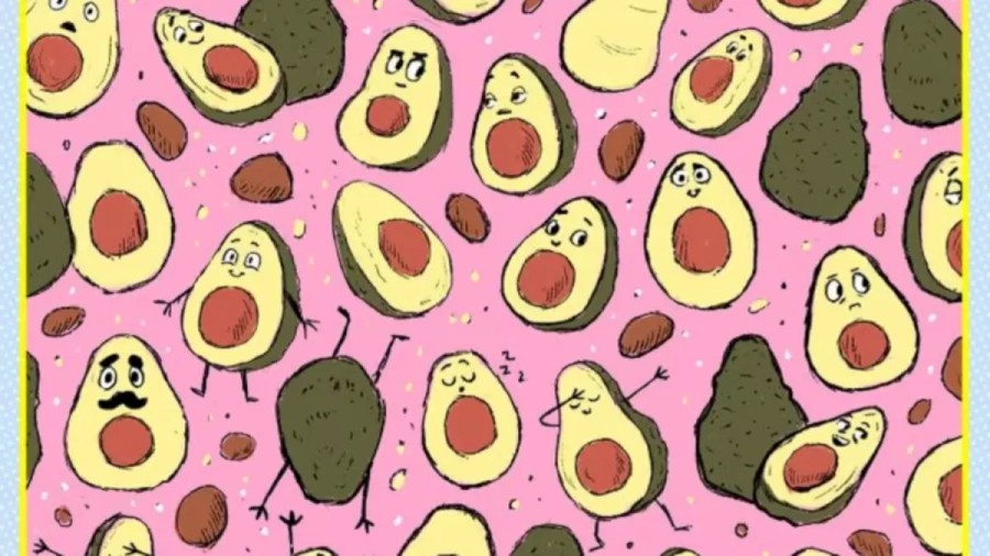 Optical Illusion For Visual Test: It Is Not Just A Collection Of Avocados. There Is A Pear Among Them. Can You Spot It?