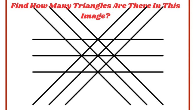 Optical Illusion: If You Have Eagle Eyes, Find How Many Triangles Are There In This Image?