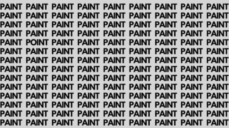 Optical Illusion: If You Have Sharp Eyes Find Point Among Paint In 15 Secs