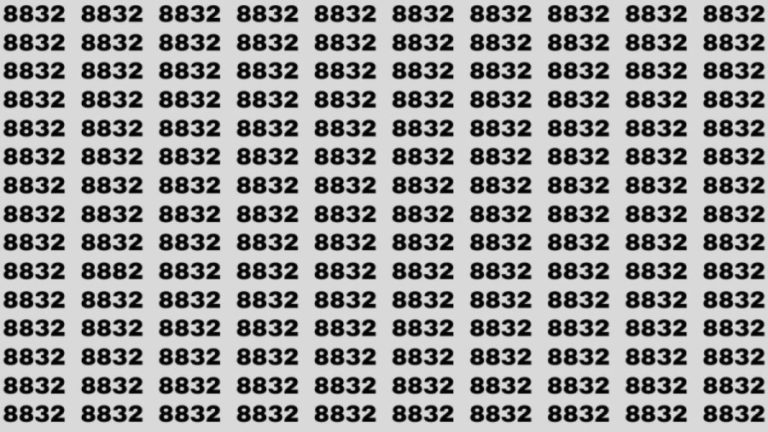 Optical Illusion: If you have Eagle Eyes Find the Number 1008 among 1003 in 12 Secs